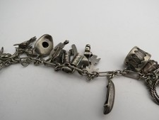 Sterling silver VTG 50s era charm Fred Harvey old west horseshoe totem cowboy - Additional view 10