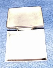 Vintage Fred Harvey Era Navajo Sterling Turquoise Stamped Pill Box Hinged - Additional view 9