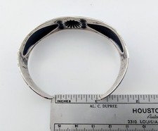 Vtg c1920's Navajo Fred Harvey Era Ingot Silver Repousse Cuff Bracelet Sz 6⅝ - Additional view 13