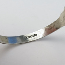 Fred Harvey slim Navajo native American sterling silver turquoise cuff bracelet - Additional view 5