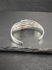 Fred Harvey Era Native American Turquoise Cuff Sterling Silver Bracelet - Additional view 8
