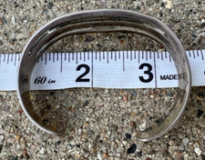 OLD PAWN FRED HARVEY ERA THUNDERBIRD CUFF sterling silver 6 1/4