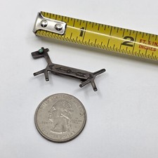 Vintage Fred Harvey Era Turquoise Sterling Silver Dog Brooch Pin - Additional view 3