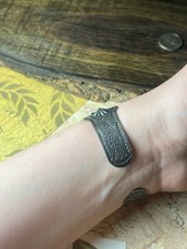 Sterling Silver Turquoise Cuff Bracelet Fred Harvey Era V954 - Additional view 10