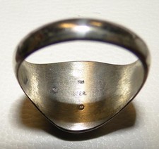 Vtg Fred Harvey MONTANA AGATE Crossed Arrows Sterling Silver Signed Ring sz 12 - Additional view 11