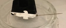 Fred Harvey Era Navajo Sterling Turquoise Thunderbird Hand Stamped PIN Native - Additional view 3