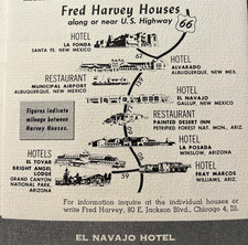Fred Harvey El Navajo Hotel Gallup, NM  Rt 66 brochure - Additional view 3