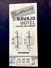 Fred Harvey El Navajo Hotel Gallup, NM Rt 66 brochure
