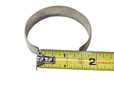 Vintage Fred Harvey era sterling silver hand stamped Navajo cuff bracelet - Additional view 5