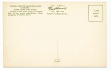 Fred Harvey Postcard AZ Arizona Grand Canyon Hopi Point - Additional view 1