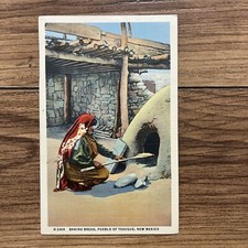 6 Vintage Postcards Fred Harvey Southwest Apache, Hopi Village Baking Bread - Additional view 3