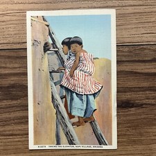 6 Vintage Postcards Fred Harvey Southwest Apache, Hopi Village Baking Bread - Additional view 5
