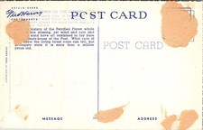 Vintage Sand Dunes Desert Postcard Fred Harvey Linen 1940s Southwest Ephemera Ar - Additional view 1
