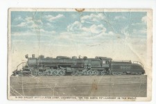 Postcard: Mallet Articulated Comp. Locomotive, 3000 engine; #H-2043; Fred Harvey