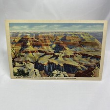 Fred Harvey Restaurants Near El Tovar Hotel Grand, Canyon Park AZ Postcard Linen - Additional view 1
