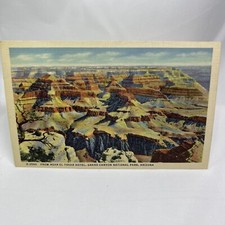 Fred Harvey Restaurants Near El Tovar Hotel Grand, Canyon Park AZ Postcard Linen