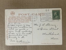 Postcard Needles CA El Garces Santa Fe Hotel Train Tracks Railroad Fred Harvey - Additional view 1