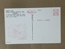 Postcard Grand Canyon National Park Arizona AZ Hermit's Rest Fred Harvey - Additional view 1