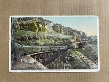 Postcard California Limited Train Crossing Johnson's Canyon Arizona Fred Harvey