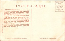 Vintage Postcard Powamu Altar of the Hopi Indians Fred Harvey c. 1908 - Additional view 1