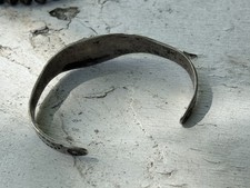 VINTAGE FRED HARVEY ERA Sterling Silver Turquoise GIANT ARROW Bracelet CUFF - Additional view 11