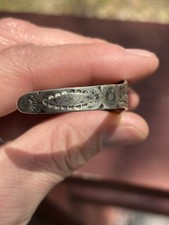 VINTAGE FRED HARVEY ERA Sterling Silver Turquoise GIANT ARROW Bracelet CUFF - Additional view 14