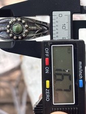 VINTAGE FRED HARVEY ERA Sterling Silver Turquoise GIANT ARROW Bracelet CUFF - Additional view 15