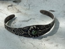 VINTAGE FRED HARVEY ERA Sterling Silver Turquoise GIANT ARROW Bracelet CUFF - Additional view 10