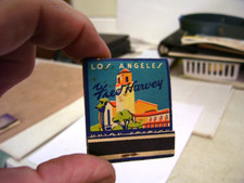 1930's Matchbook - Los Angeles Union Station - Fred Harvey - Great Condition!