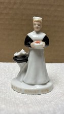 FRED HARVEY EARLY HARVEY GIRL Figurine Miniature Porcelain 3" Japan Vintage