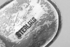 Vintage Harvey Navajo Sterling Silver Turquoise Small Baby Souvenir Spoon 26815 - Additional view 4