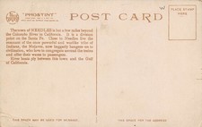 Santa Fe Railroad Train Indians Needles California 1910s Fred Harvey postcard - Additional view 1