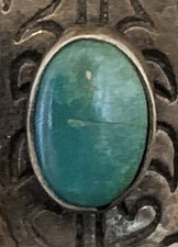 Vintage Fred Harvey Sterling & Turquoise Tie Clip Boot & Spur W2 - Additional view 12