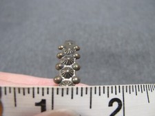 Vintage Fred Harvey style silvertone metal 2 small rusted cuffs bracelets - Additional view 7