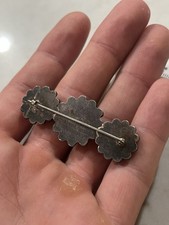 Vintage Fred Harvey Era Satellite Orb Sterling Silver Turquoise Pin Brooch 925 - Additional view 13