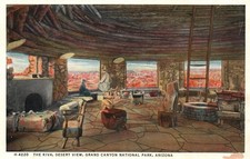 The Kiva Desert View - Grand Canyon Arizona Fred Harvey Postcard