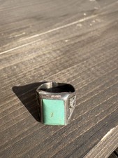 FRED HARVEY Vintage Bell Trading Post Rare Turquoise Ring 1940s-1960s Navajo - Additional view 15