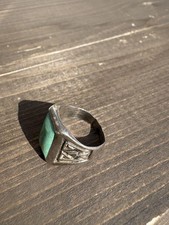 FRED HARVEY Vintage Bell Trading Post Rare Turquoise Ring 1940s-1960s Navajo - Additional view 16