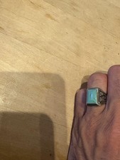 FRED HARVEY Vintage Bell Trading Post Rare Turquoise Ring 1940s-1960s Navajo - Additional view 19