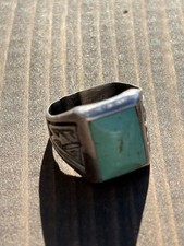 FRED HARVEY Vintage Bell Trading Post Rare Turquoise Ring 1940s-1960s Navajo - Additional view 8