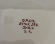 10-Fred Harvey Santa Fe Syracuse China, Calf. Poppy Santa Fe Railroad Pattern - Additional view 3