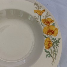 10-Fred Harvey Santa Fe Syracuse China, Calf. Poppy Santa Fe Railroad Pattern - Additional view 4