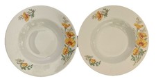 10-Fred Harvey Santa Fe Syracuse China, Calf. Poppy Santa Fe Railroad Pattern - Additional view 10