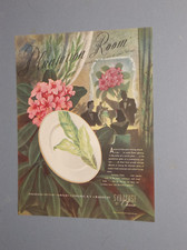 3 1946-1947 SYRACUSE CHINA ADS ONONDAGA POTTERY ADS HOTELS AND FRED HARVEY