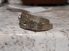 Vintage Fred Harvey Sterling Silver Turquoise Thunderbird Bird Cuff Bracelet - Additional view 2