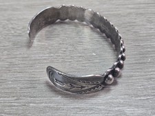 REAL OLD Fred Harvey Era Maisels Navajo Sterling Silver FOURTEEN DOME Bracelet - Additional view 2