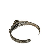 Antique Vintage Sterling Silver Plated Native Navajo Turquoise Bracelet 13.8g - Additional view 5