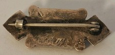 Vtg OLD PAWN Sterling Silver FRED HARVEY ERA Native American PIN Hand Stamped - Additional view 4