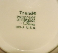 Syracuse Trend Restaurant Ware BERKELEY Bread & Butter Plate~Fred Harvey Era - Additional view 3