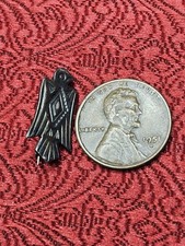 Fred Harvey Era Sterling Thunderbird Tiny Pin Silver Native Southwest 3/4 Inch - Additional view 4